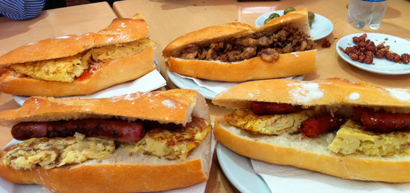 Los bocatas que los que dieron buena cuenta